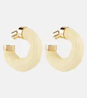 [Jacquemus] Jacquemus Trompe-l'oeil hoop earrings One Size gold