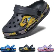 [Drecage] Toddler Clogs Kids Clogs for Girls Boys Slip on Garden Clogs Slide Sandals Waterproof Beach Pool Shoes Slipper