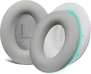 SOULWIT Silicone Ear Pads Cover Protector for Bose QuietComfort QC15 QC25 QC2 QC35 QC45/Ae2 Ae2i Ae2w/SoundTrue & SoundLink AE Headphones Cushions, Sweatproof, Easily Washable - Grey