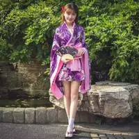 在飛比找蝦皮商城精選優惠-【現貨】紫色櫻花和服 cosplay 極樂淨土 表演服裝 日