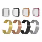 For Fitbit Versa (1st Gen) Milanese Magnetic Metal Watch Band Strap + Case