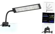Fish Tank Clip on Light, Clamp Aquarium Light with White and Blue LEDs,