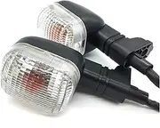 Turn Signal Indicator 2Pcs Motorcycle Turn Signal Indicator Light for BWS100 F650GS 99-07 F650CS Scarver 01-05 F650 GS CS ST Funduro Blinker Lamp (Color : Clear, Size : B)