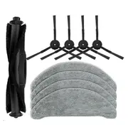 9Pc Applicable for Sweeping Robot EVE PLUS Main Brush Rolling Brush Side Brush Cleaning Cloth Acces