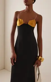 [BEVZA] Honeycomb Bamboo Maxi Dress