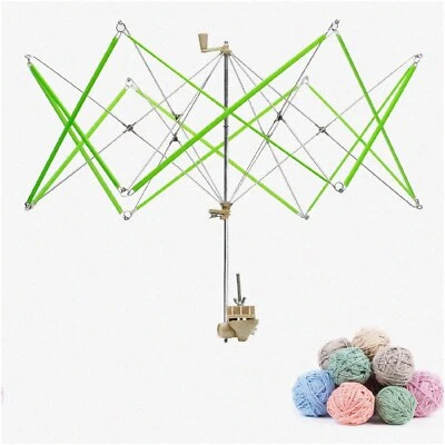 FiberFlow Yarn Winder - The Ultimate Hand-Operated Tabletop Holder for Weaving,