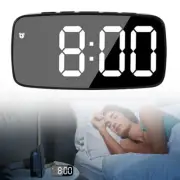 Digital Alarm Clock USB/Battery Large Night Light Non-Ticking Brightness Control
