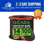 100ft Multi-Strand 14 Gauge Speaker Wire - Durable CCA for Optimal Sound Quality