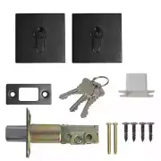 Probrico Matte Black Square Double Cylinder Deadbolt Lock. 2 Matching Available!