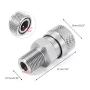 Paintball PCP Air Filling Quick Connect Fitting Connector Adaptor 1/8" BSPP NPT