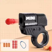 Fidget Toy Mini Shell Ejecting Toy Gun anti Stress Hand Spinner Ring Pistol Birt