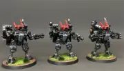 Tau Empire XV8 Crisis Battlesuit Team Warhammer 40K Presale Painted Gallery Army