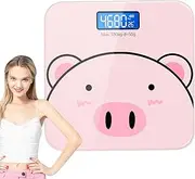 Furtryvl Accurate Scales for Body Weight | Smart Accurate Bathroom Scale Digital Weight Scale,USB Charging Automatic Weighing Scale Cartoon Body Scale for Women
