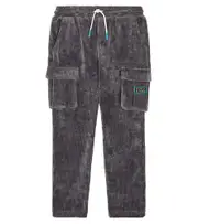 [Scotch & Soda Kids] Scotch & Soda Kids Cotton-blend corduroy cargo sweatpants Y 14 grey