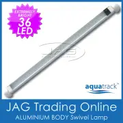 12V ALUMINIUM 36 LED SWIVEL LAMP / CABIN LIGHT & SWITCH