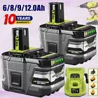 1-4x 18V 12.0Ah 9.0Ah Lithium Battery For Ryobi P108 ONE Plus P104 P107 /Charger