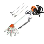 4-STROKE Backpack Long Reach Rotatable Pole Chainsaw Tree Pruner Hedge Trimmer