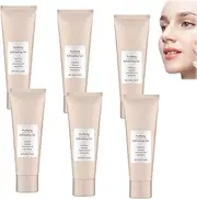 Quarxery Purifying Exfoliating Gel, Soft Scrub Gel, Exfoliating Cream, Face Scrub, Brightening Peeling Face Exfoliant, Deep Cleansing and Moisturizing Formulated for Body Exfoliator (6pcs)