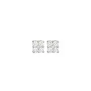 Alora 10ct Gold 1/2 Carat Tw Lab Grown Diamond Square Stud Earrings