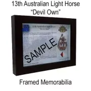 13th AHL (Australian Light Horse) “Dancing Devil” WW1 Hat Badge