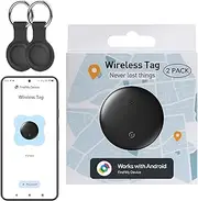 [midlocater] Android Smart Bluetooth Wallet Tracker (2025) with Google Find My Device, Air Tracker Tags for Android, GPS Tracker Tags, Key Finder and Item Locator for Keys, Bags, Luggage, IP67 Waterproof, 2 Pack