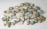 Large 84cm Metal Tree Leaves Home Garden Wall Art Sculpture Hanging Decor