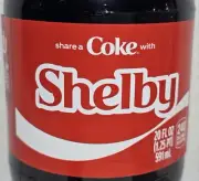 Share a Coke with Shelby 2025 Personalized Gift Coca Cola Bottle 20oz