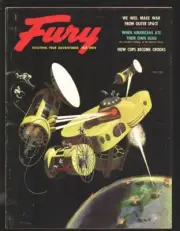 MAG: Fury 7/1956-Sci-fi cover & story-Strange people-Skinmen of Africa-Cannib...