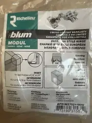Pair Of Richelieu Blum Modul Spring Closing Inset Frameless Cabinet Hinge