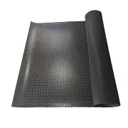 Garage Floor Mat Diamond Plate PVC Vinyl Flooring Rolls Non-Slip 2.5mm Thick