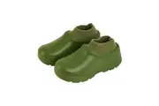 Annabel Trends Gummies Sherpa Lined Winter Soft Slip-On Garden Shoes Olive
