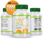 Vitamin C 1000mg 100 CAPS Support Immune System 1000 mg vitamina