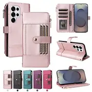 Phone Case For Samsung Galaxy S24 S23 S22 S21 Ultra Plus A55 A35 A25 A15 5G A54 A34 A14 A73 A53 A33 A23 A13 A72 A52 A42 A32 A22 A12 A02 Wallet Case with Stand