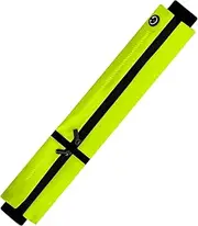 EVEREPIC Waterproof Running Bumbag with Zippers&Stretch Waistband-360° Reflective Strips Unisex Sport Belt Bag for Jogging, Gym-Secure Phone Holder Running Accessories (Men/Women) (Bright Yellow)