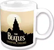 The Beatles - Liverpool Skyline 11 oz. Mug (Black Mug)