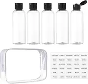 Travel Bottles - Empty Transparent Dispenser Container For Travel | Empty Refillable Containers With Cap | Toiletries Bottles For Travel | Clear Eye Cream Refillable Containers For Liquid