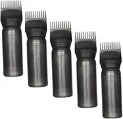 Hair Styling Bottles Set 5pcs Hair Dye Bottles Shampoo Bottles Leakproof Measurement Markings Plastic for