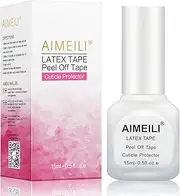 AIMEILI Liquid Latex Peel Off Tape Odorless Cuticle Guard Polish Barrier Skin Protector For Nail Art 15 Ml 0.5 Fl OZ