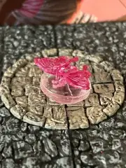 Pink Faerie Dragon Dungeons & Dragons D&D terrain painted resin miniature fairy