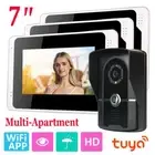 7in WiFi 1080P HD Video Doorbell Intercom Secuirty Camera Door Bell Phone Ring