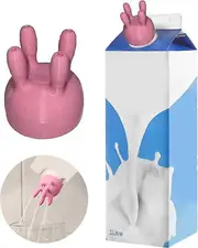 unbrand Cow Udder Milk Carton CapFunny Pouring Milk Bottle Cap, Boxed Milk Diverter, Milking Machine, Milk Bottle Cap 1pc