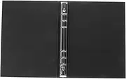 FUNNETOYU A5 Binder Notepad Shell Black Hard Folder Ring Binder Cover Pp Material
