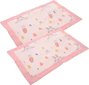 RORPOIR Mini Pillowcase for Boys and Girls Travel Pillowcase Envelope Closure Soft Breathable Muslin Pillow Cover for Toddler Bedding Machine Washable 2 Pack