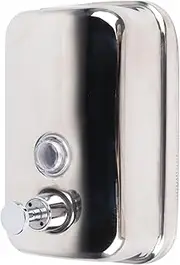 Commercial Soap Dispenser, 17oz / 500ml Wall Mounted Hand Soap Dispenser Stainless Steel Manual Liquid Pump Soap Dispenser for Bathroom Kitchen Hotel