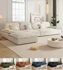Sailboat Chaise Lounge Sofa 2.8M-4M Linen Fabric Modular 2025 New Collection