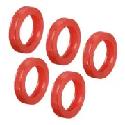 10Pcs 24mm Key Cap Cover Rings Identifier Coding Tag Silicone Sleeve Red