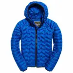 【羽絨衣💎全新㊣台灣公司貨】SUPERDRY DOWN RADAR MIX QUILT L COBALT 輕暖羽絨外套