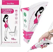 Womens Urinal Funnel - Female Pee Funnel | Foldable Spill Proof Paper Container Waterproof for Road Trips Hospital Outdoor Events Adventure