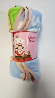 New Strawberry Shortcake Treat Yourself Soft Plush TRAVEL Blanket THROW 40 x 50"