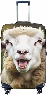 [LHBWCVN] Funny Naughty Sheep Tongue Cute Animal Luggage Cover for Suitcase Tsa Approved, Washable Suitcase Protector Fits 18-32 Inch Anti-scratch Suitcase Cover Carry on Luggage Sleeve Travel Baggage Cover